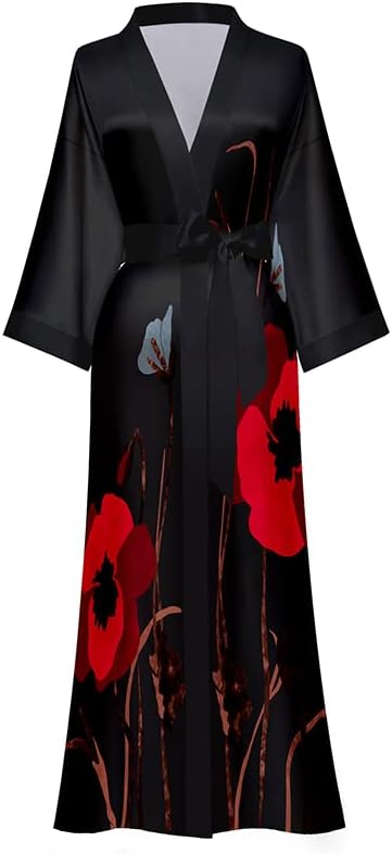Black - Red Flower