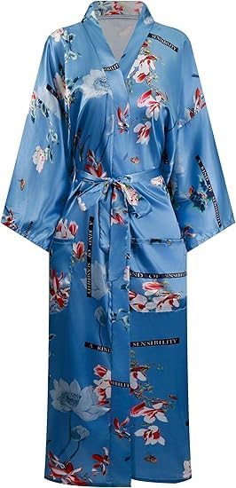 Blue Red Floral