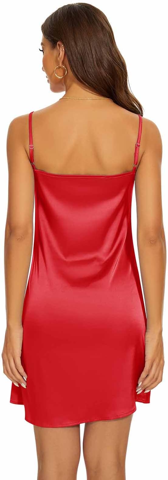 V Neck-red