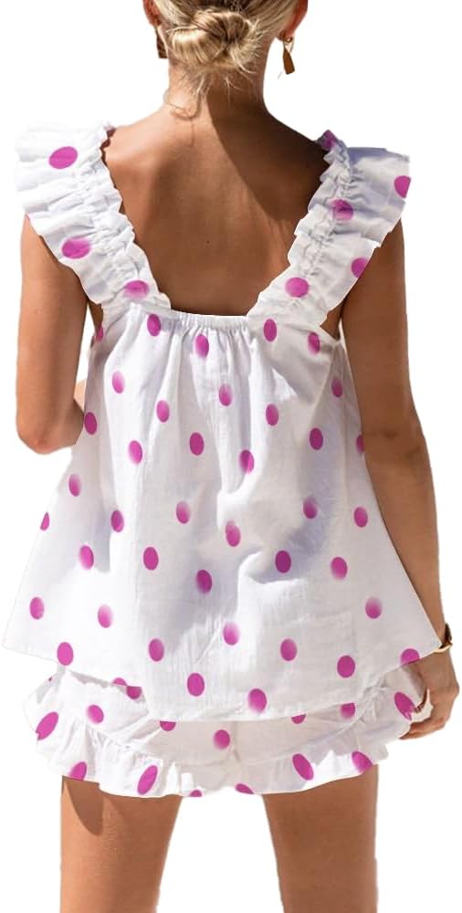 White and Pink Polka Dot