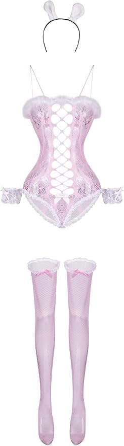 Pink Mesh Rabbit