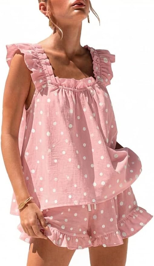 Pink and White Polka Dot