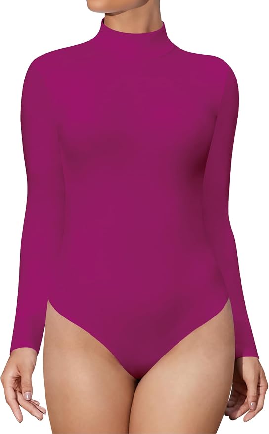 Long Sleeve Neon Rose Red