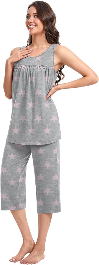 Pink Star Grey
