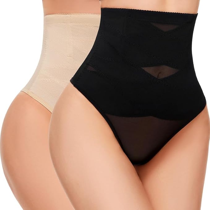 #03-black+nude-high Waisted