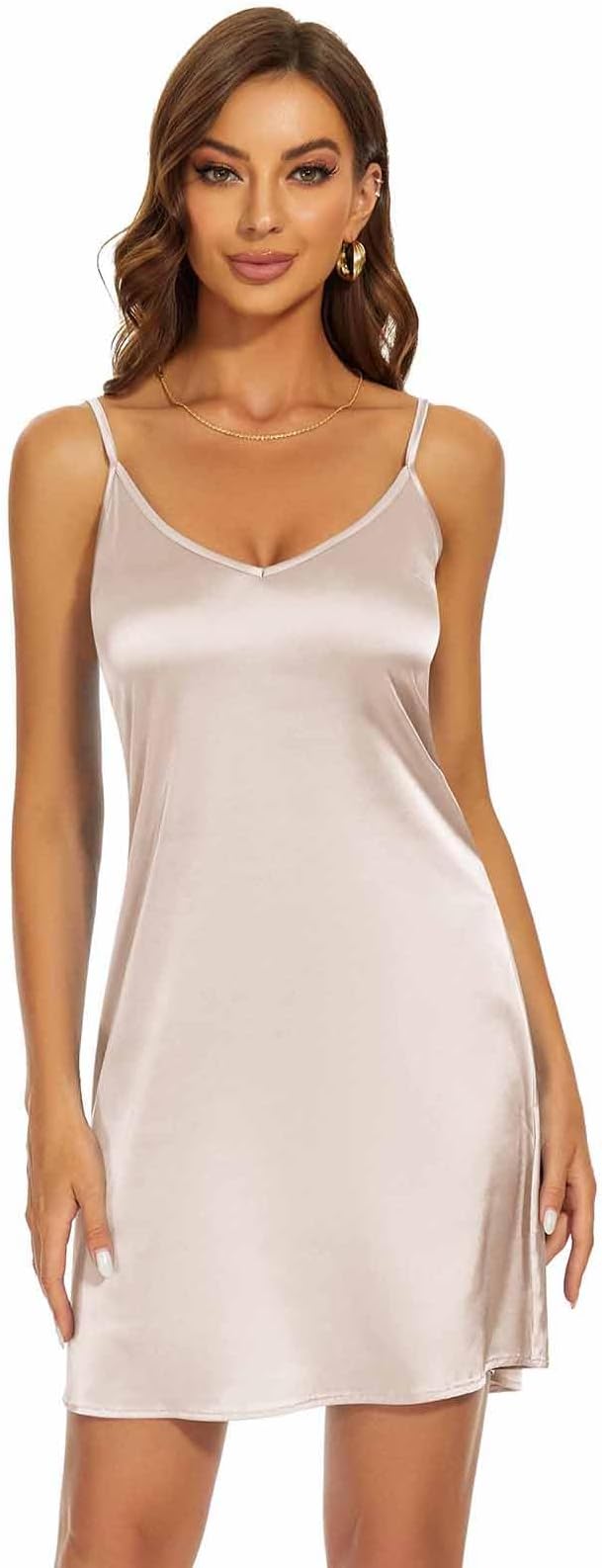 V Neck-nude