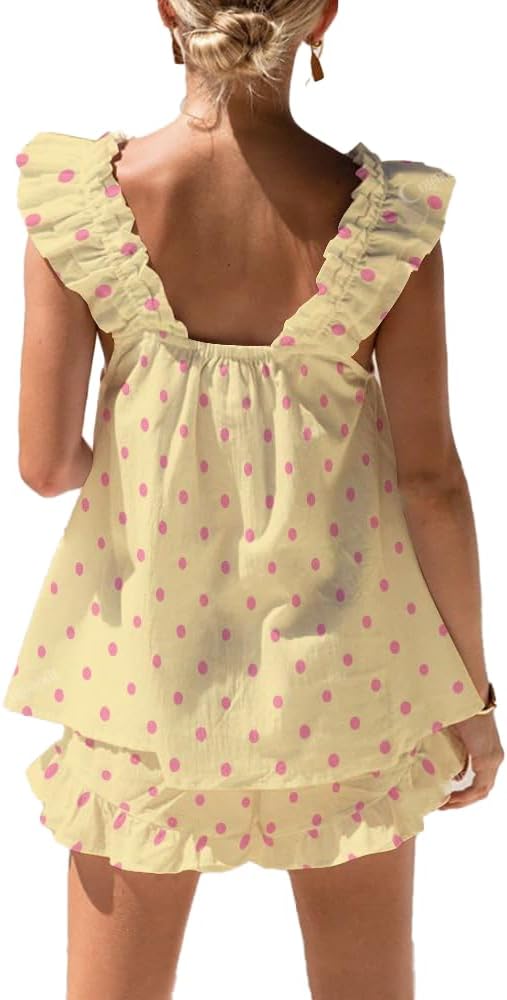 Yellow and Pink Polka Dot