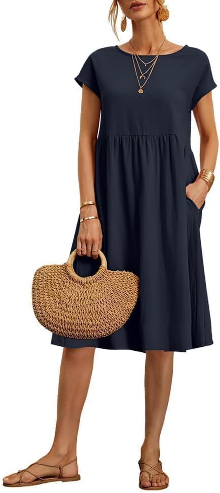 Navy Midi Dress