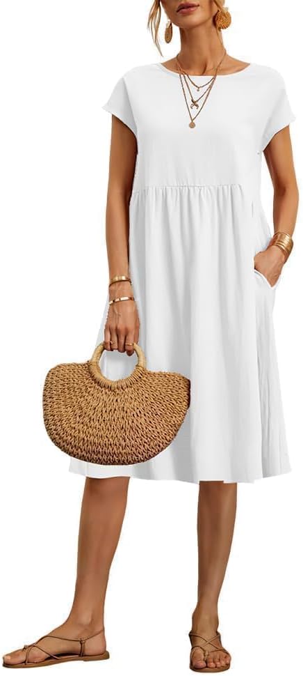 White Midi Dress