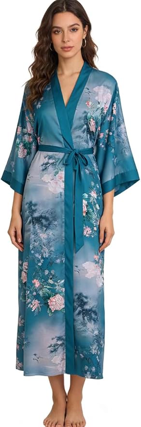 Flower and Bird Blue-green - C
