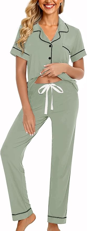 Sage With Black Color Piping