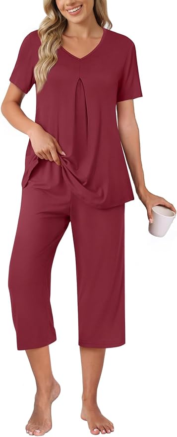 Pleated Wine Red