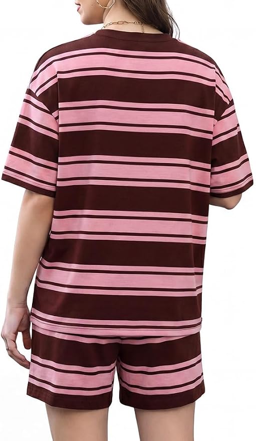 Brown Pink Stripes