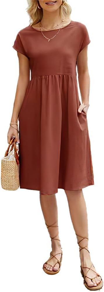 Orange Midi Dress