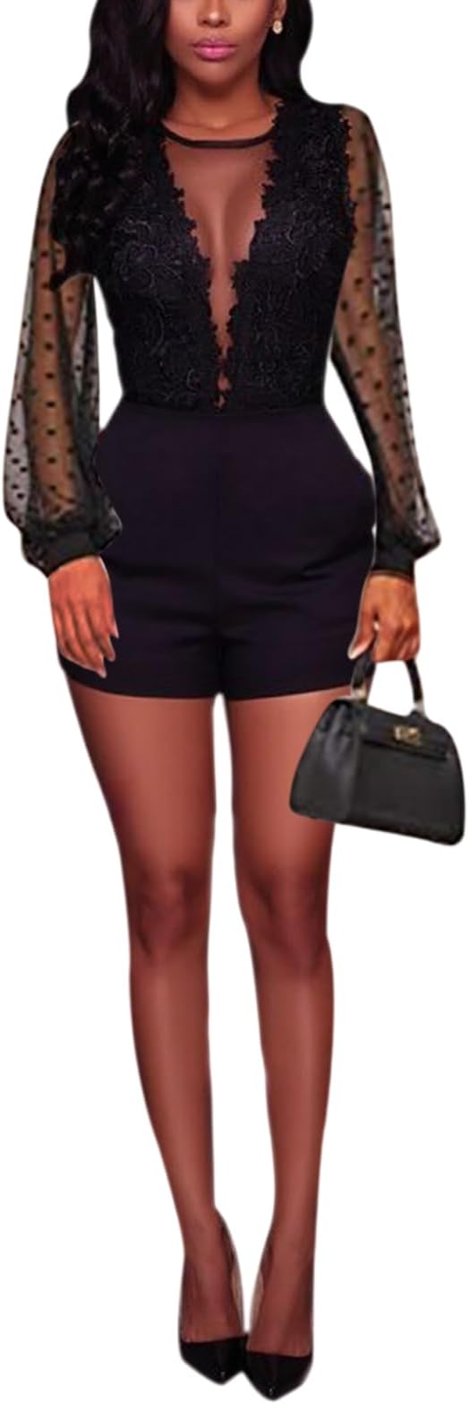 A Black Polka Dot Long Sleeve