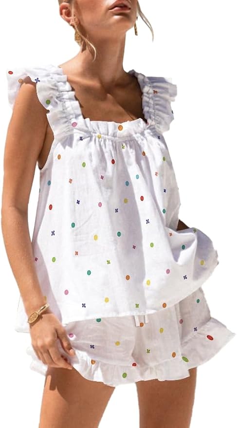 White Polka Dot