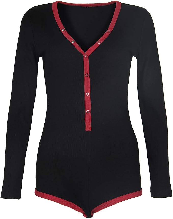 B-long Sleeve-black&wine