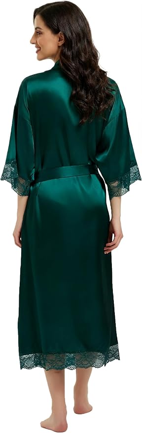 Lace Trim Emerald Green, No Pockets