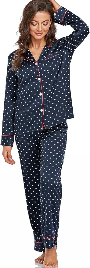 Navy/Red, Dots