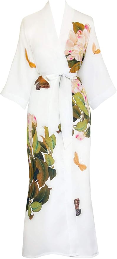 Peony & Butterfly - White