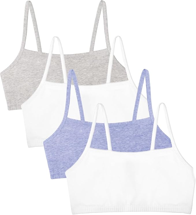 Heather Grey/White/White/Blue Heather 4-pack