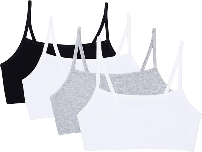 Black/White/White/Heather Grey 4-pack