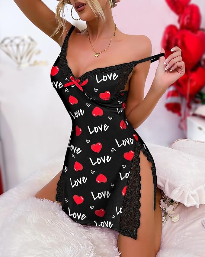 Heart Pattern-black
