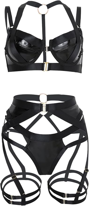 Pu Strappy Black