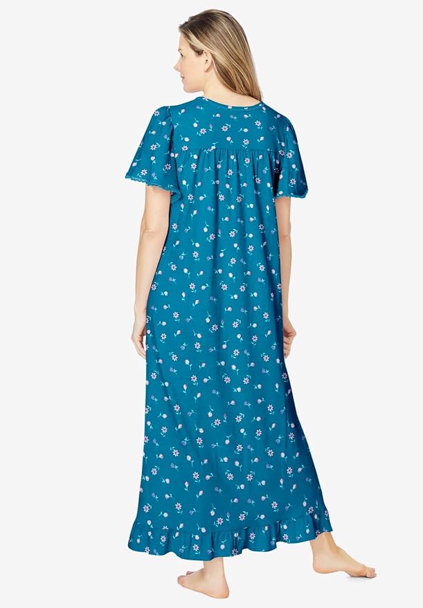 Deep Teal Ditsy