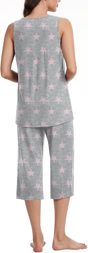 Pink Star Grey