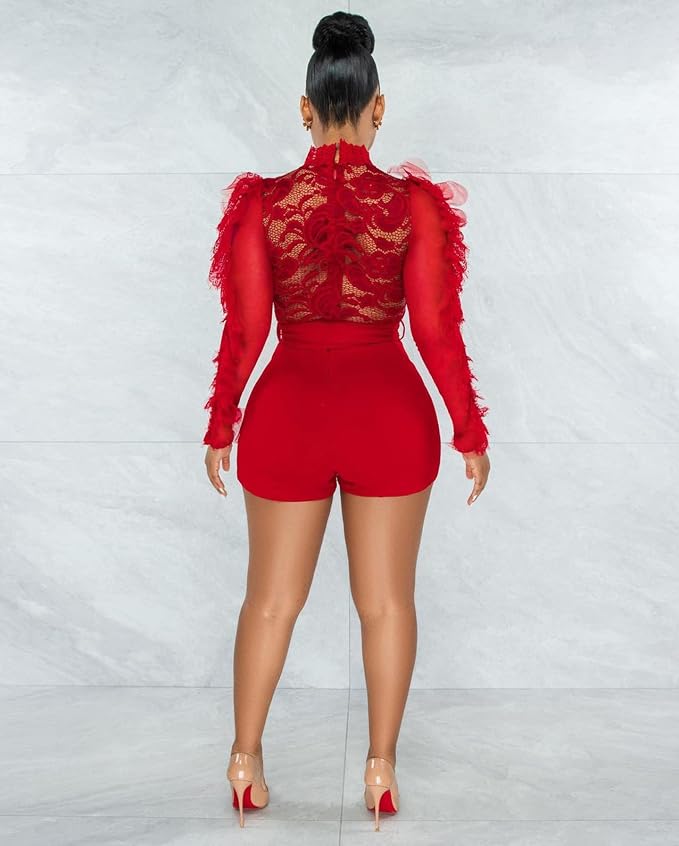 A-long Sleeve Red