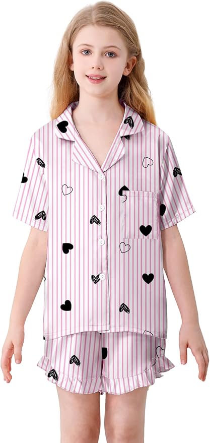 Pink Striped Heart