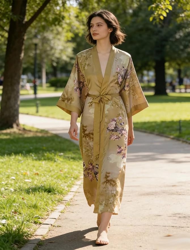 Pocket Flower and Bird Diagram in Beige - C