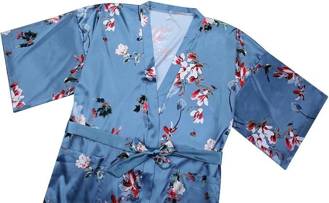 Blue Red Floral