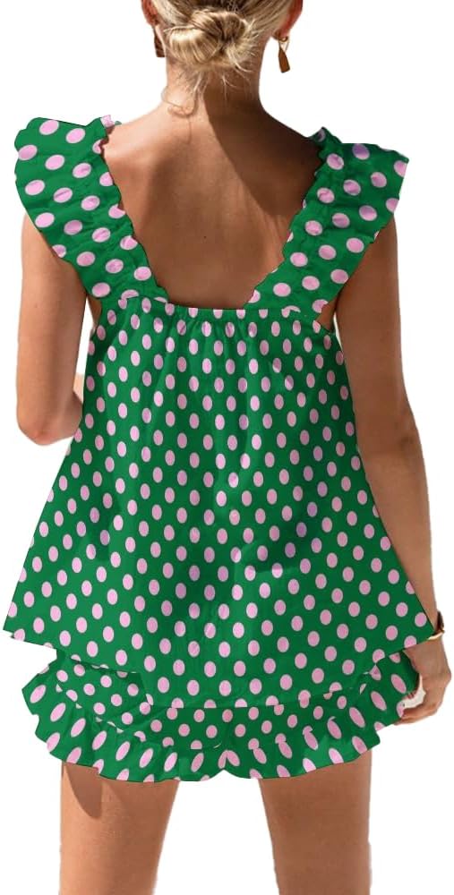 Green and Pink Polka Dot