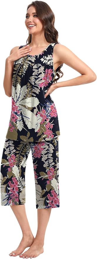 Large Leaf Pink Floral