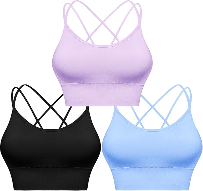 3 Pack-black+lavender+light Blue