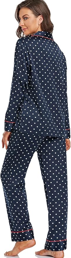 Navy/Red, Dots