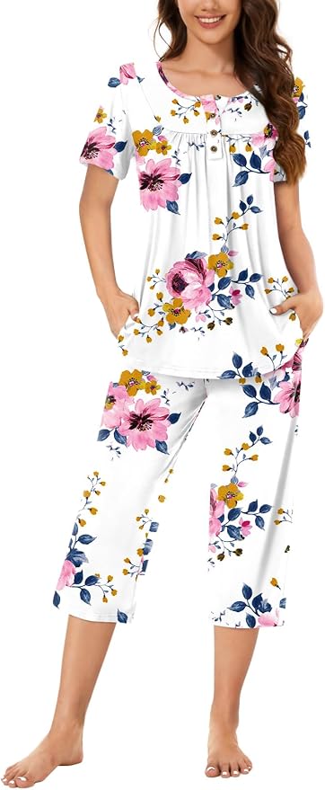 Pink Flower-white