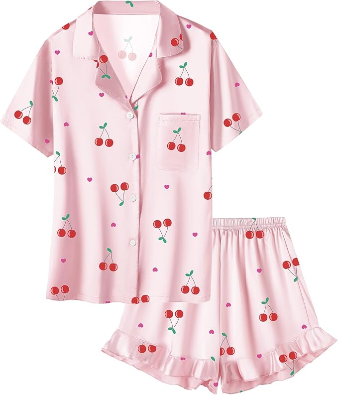 Bright Pink Cherry Heart