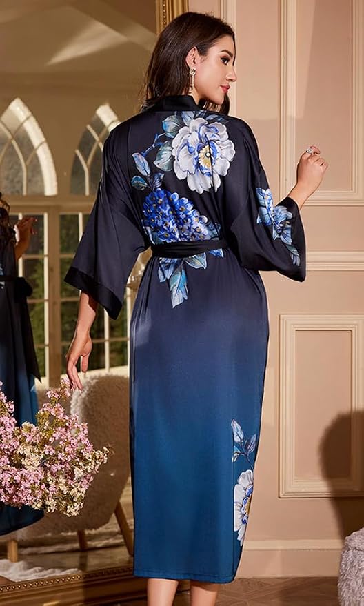 Navy - Gradient Peony