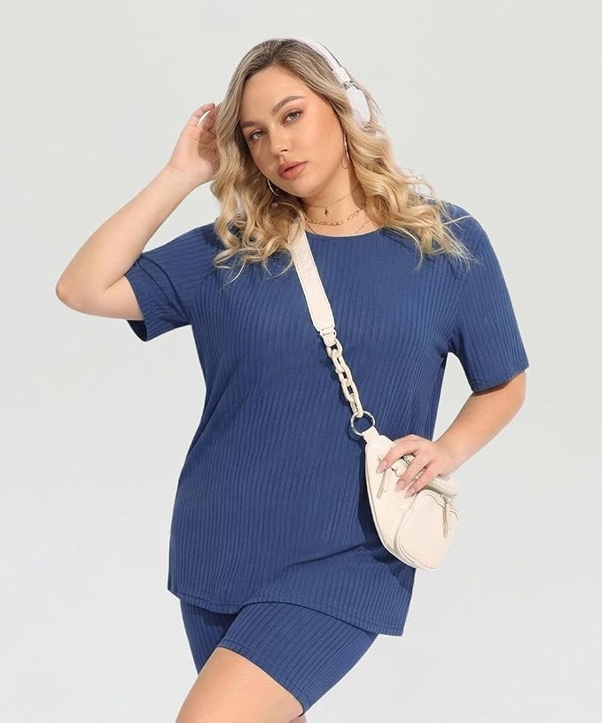 #9_ F0176_ 2 Piece _ Navy Blue