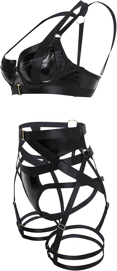 Pu Strappy Black