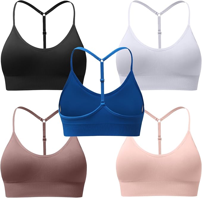 Black White Brown Pink Blue 5 Pack