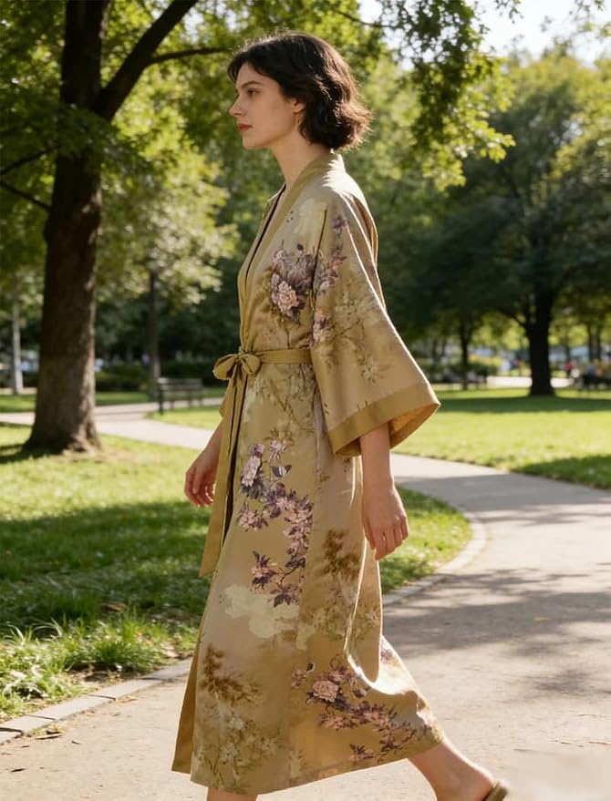 Pocket Flower and Bird Diagram in Beige - C