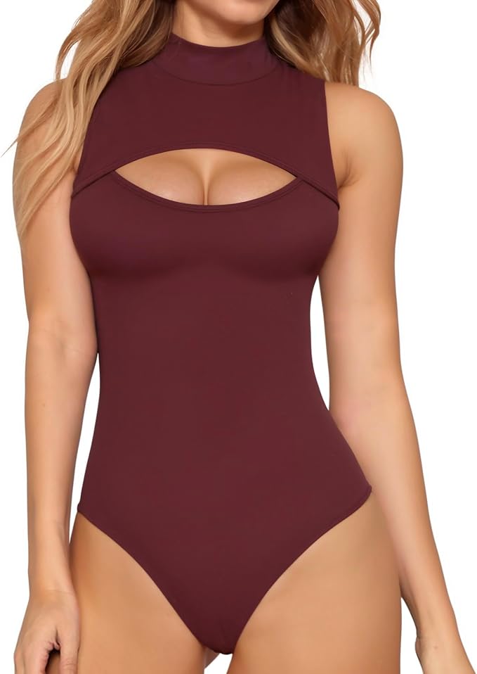 04 Burgundy Sleeveless