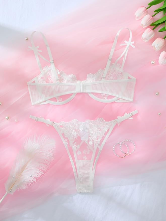 Bow Flower White