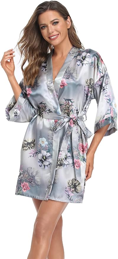 Floral-silver Grey