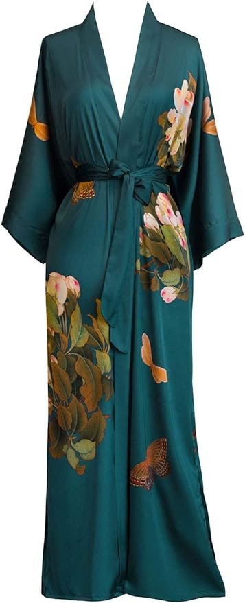 Peony & Butterfly - Vintage Teal
