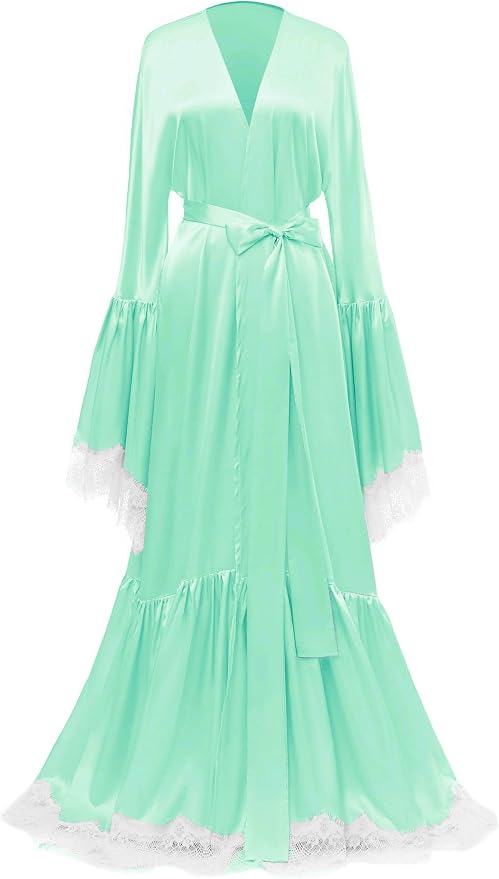 Mint Green-white Lace